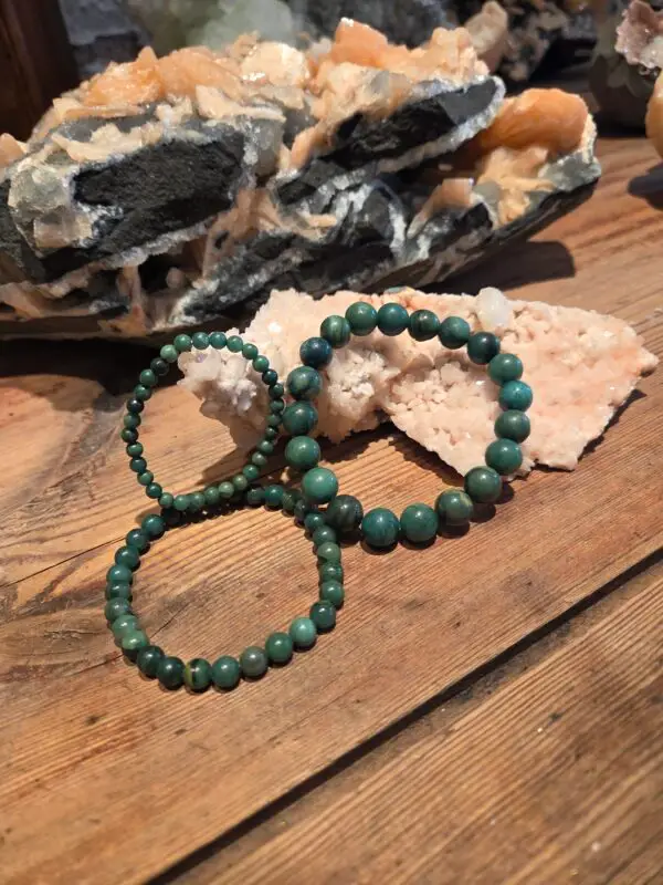 Kogel armband Afrikaanse Jade 6 mm