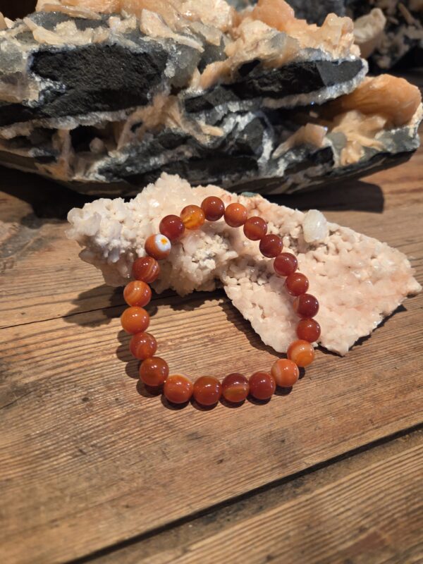 Kogel armband Carneool 4 mm