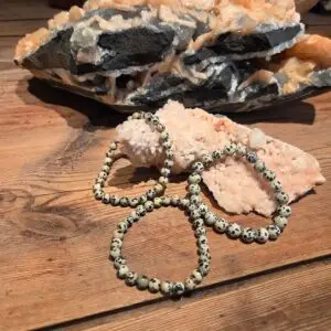 Kogel armband Dalmatiër Jaspis 8 mm